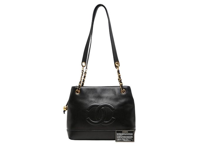 Borsa Tote Chanel Coco Mark Chain Nero - vista 13