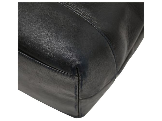 Borsa Tote Chanel Coco Mark Chain Nero - vista 4