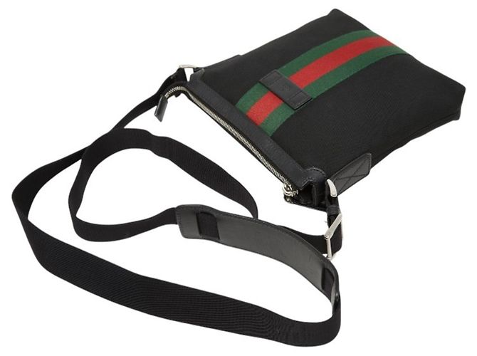 Borsa a tracolla Gucci Sherry Line Nero - vista 4