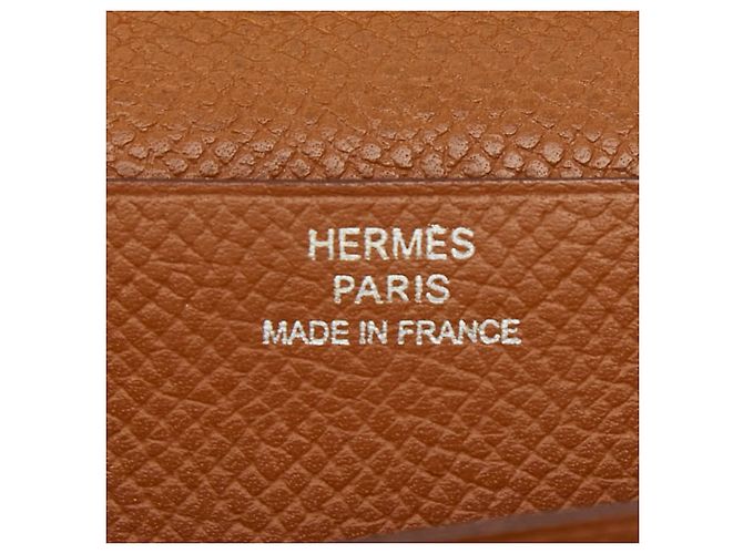 Hermès Cartera Hermes Bearn Classic Castaño - vista 11