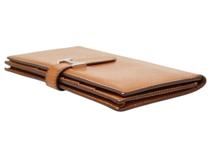 Hermès Cartera Hermes Bearn Classic Castaño - vista 4
