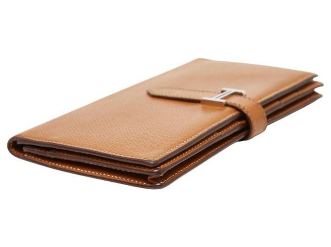 Hermès Cartera Hermes Bearn Classic Castaño - vista 5