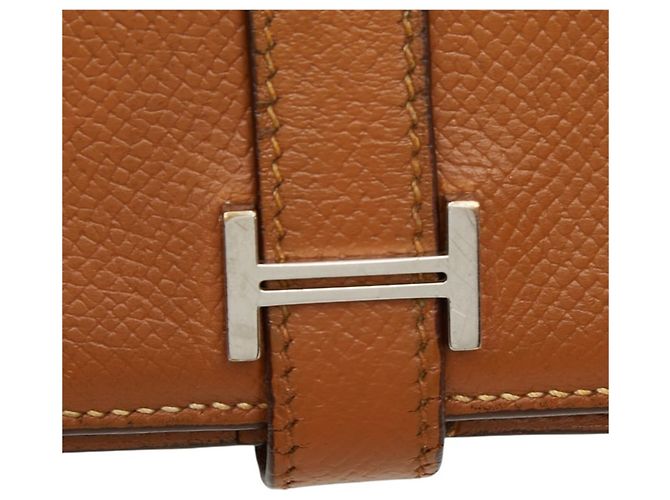 Hermès Cartera Hermes Bearn Classic Castaño - vista 6