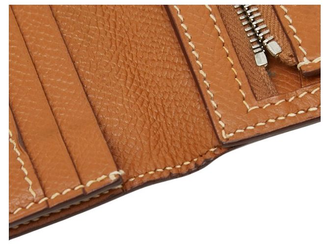 Hermès Cartera Hermes Bearn Classic Castaño - vista 7
