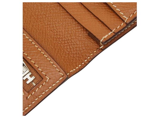 Hermès Cartera Hermes Bearn Classic Castaño - vista 8