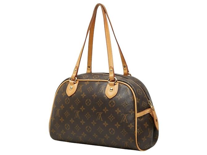 Borsa Louis Vuitton Monogram Montorgueil PM Marrone Monogramma - vista 2
