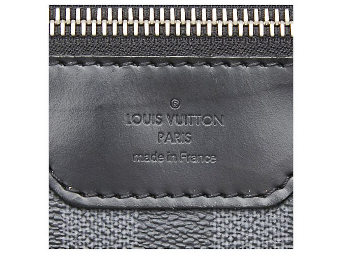 Borsa a tracolla Louis Vuitton Damier Graphite Daniel GM Nero - vista 10