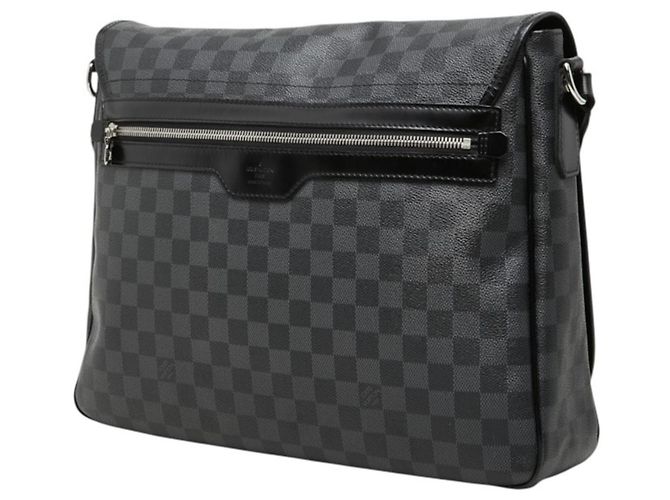 Borsa a tracolla Louis Vuitton Damier Graphite Daniel GM Nero - vista 2