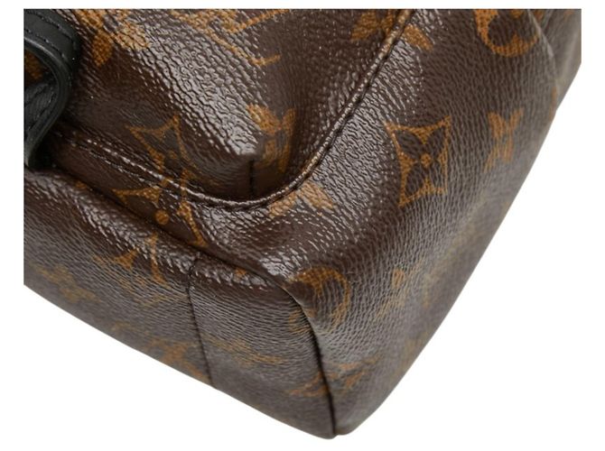 Zaino Louis Vuitton Monogram Palm Springs Mini Marrone Nero Monogramma - vista 4