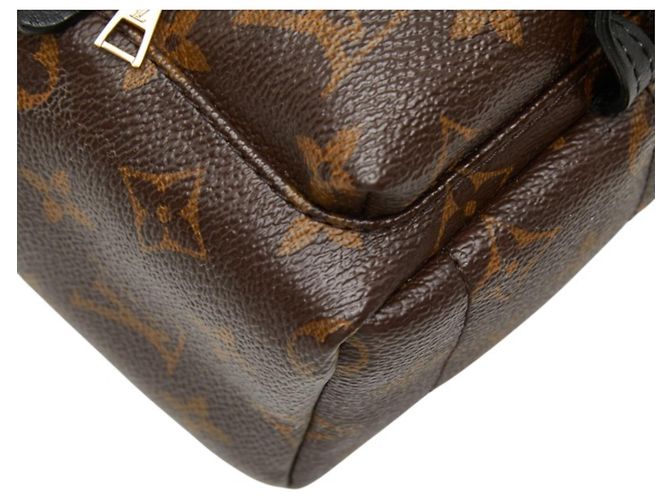 Zaino Louis Vuitton Monogram Palm Springs Mini Marrone Nero Monogramma - vista 5