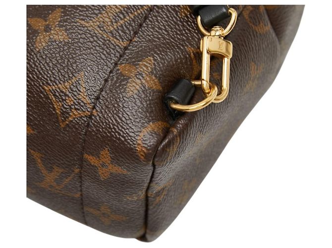 Zaino Louis Vuitton Monogram Palm Springs Mini Marrone Nero Monogramma - vista 6
