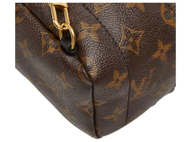 Zaino Louis Vuitton Monogram Palm Springs Mini Marrone Nero Monogramma - vista 7