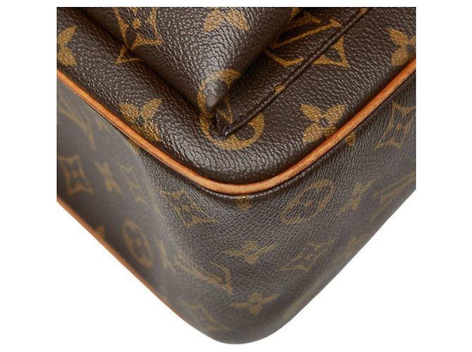 Borsa a tracolla Louis Vuitton Monogram Multipli Cite Marrone Monogramma - vista 4