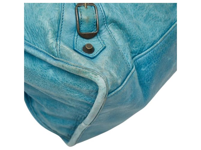 Borsa a mano e a tracolla Balenciaga The Giant Part-Time Blu chiaro - vista 10