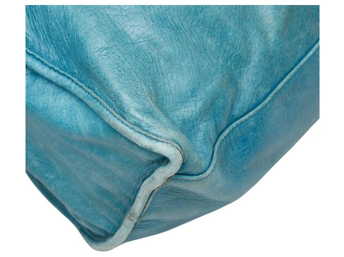 Borsa a mano e a tracolla Balenciaga The Giant Part-Time Blu chiaro - vista 12