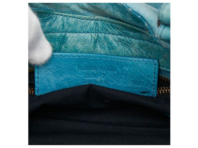 Borsa a mano e a tracolla Balenciaga The Giant Part-Time Blu chiaro - vista 15