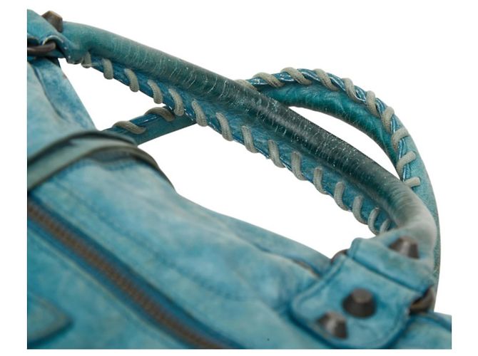 Borsa a mano e a tracolla Balenciaga The Giant Part-Time Blu chiaro - vista 4