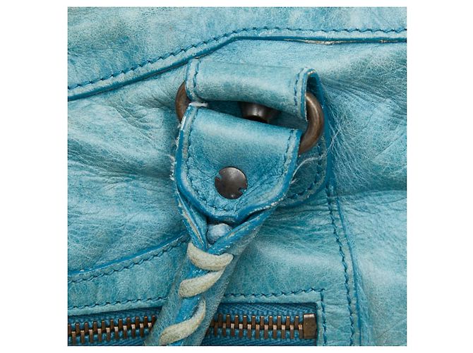 Borsa a mano e a tracolla Balenciaga The Giant Part-Time Blu chiaro - vista 6