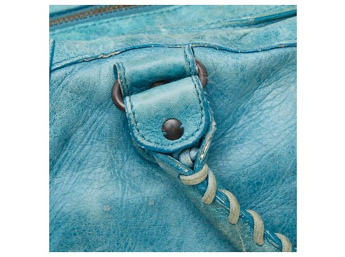 Borsa a mano e a tracolla Balenciaga The Giant Part-Time Blu chiaro - vista 7