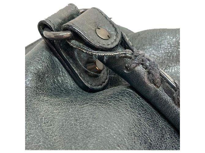 Borsa Balenciaga City - Pelle nera e feltro Nero - vista 11