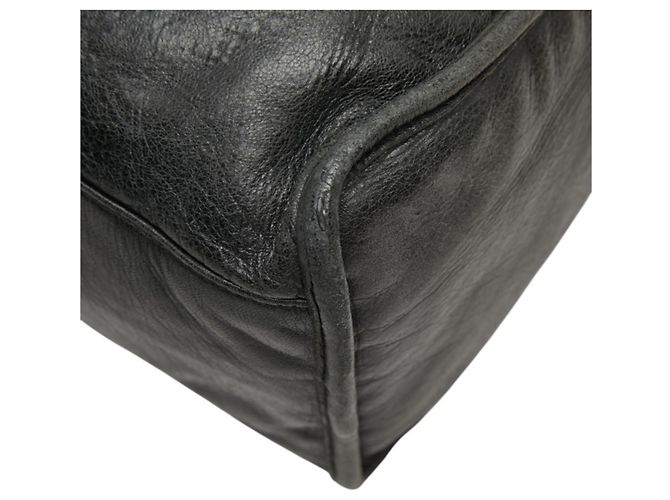 Borsa Balenciaga City - Pelle nera e feltro Nero - vista 6