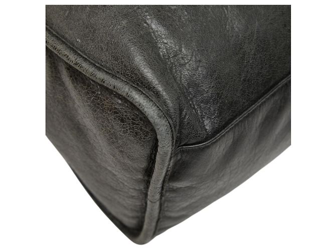 Borsa Balenciaga City - Pelle nera e feltro Nero - vista 7