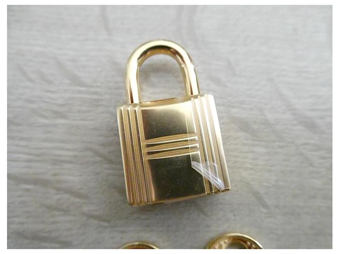 Lucchetto e chiavi Hermès placcati oro D'oro - vista 2