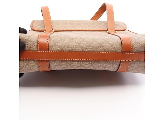Céline Borsa Celine Macadam in beige e marrone - vista 8