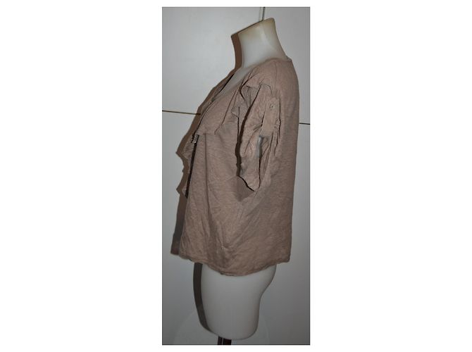 Weekend Max Mara Maglietta beige con volant - vista 2