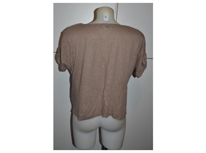 Weekend Max Mara Maglietta beige con volant - vista 3