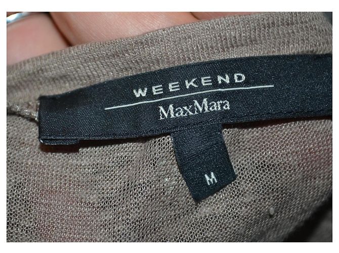 Weekend Max Mara Maglietta beige con volant - vista 4