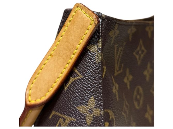 Borsa a tracolla Louis Vuitton Looping MM Monogram Marrone - vista 11