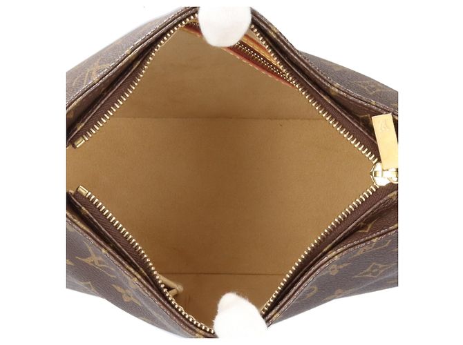 Borsa a tracolla Louis Vuitton Looping MM Monogram Marrone - vista 8