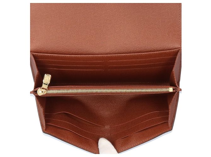 Louis Vuitton Portefeuille Sarah Monogram Long Wallet Marrone - vista 6
