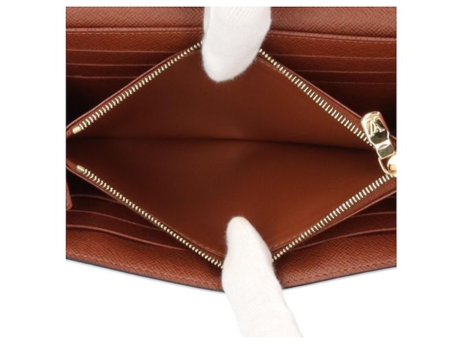 Louis Vuitton Portefeuille Sarah Monogram Long Wallet Marrone - vista 7