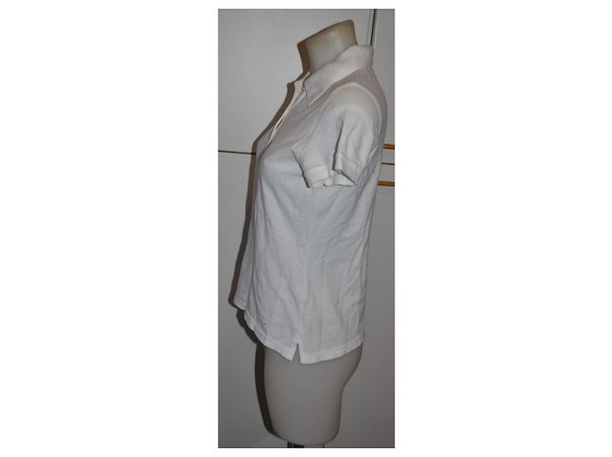Woolrich Polo blanca de algodón para mujer Blanco - vista 2