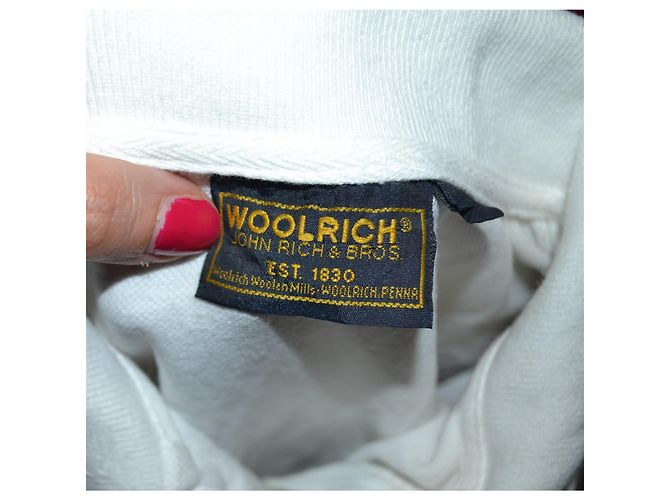 Woolrich Polo blanca de algodón para mujer Blanco - vista 4