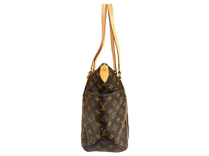 Borsa Tote Louis Vuitton Totally MM Monogram Marrone - vista 4