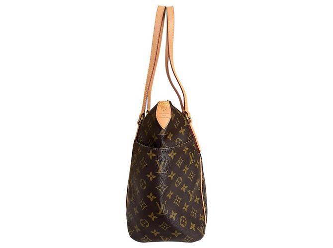 Borsa Tote Louis Vuitton Totally MM Monogram Marrone - vista 5