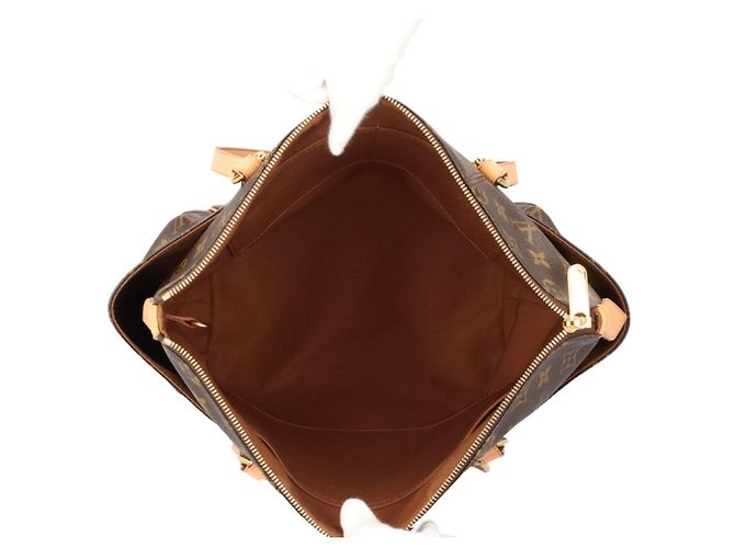 Borsa Tote Louis Vuitton Totally MM Monogram Marrone - vista 8