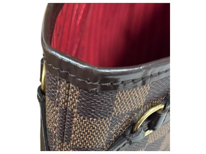 Borsa Tote Louis Vuitton Neverfull PM Damier Marrone - vista 11