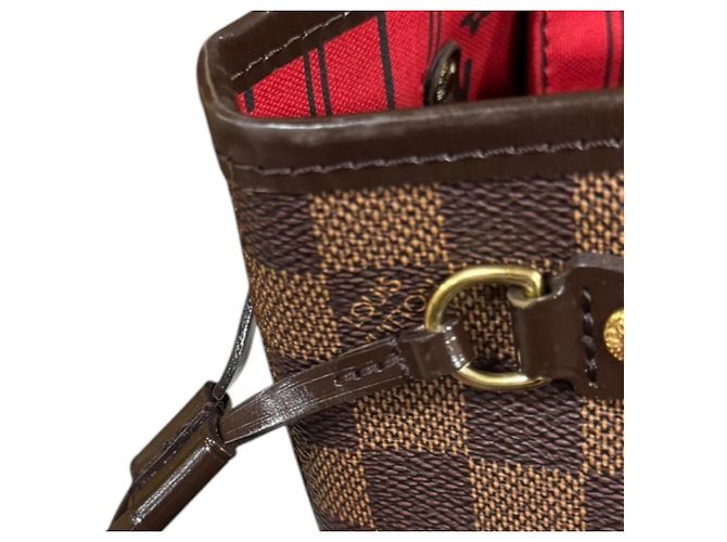 Borsa Tote Louis Vuitton Neverfull PM Damier Marrone - vista 12