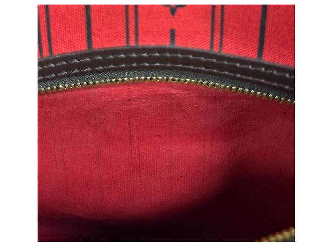 Borsa Tote Louis Vuitton Neverfull PM Damier Marrone - vista 9