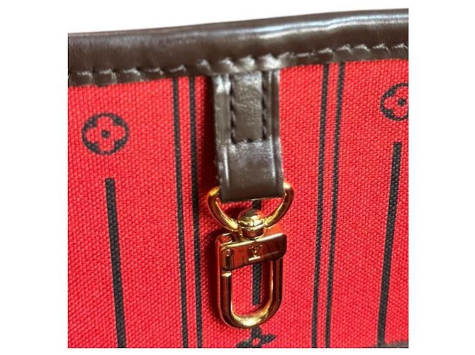 Borsa Tote Louis Vuitton Neverfull MM Damier Marrone - vista 11