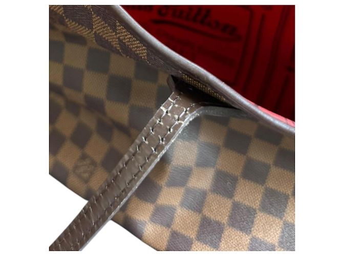 Borsa Tote Louis Vuitton Neverfull MM Damier Marrone - vista 14