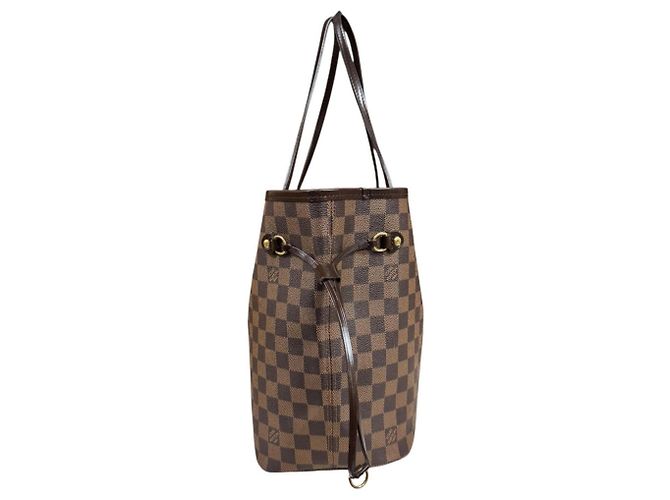 Borsa Tote Louis Vuitton Neverfull MM Damier Marrone - vista 4