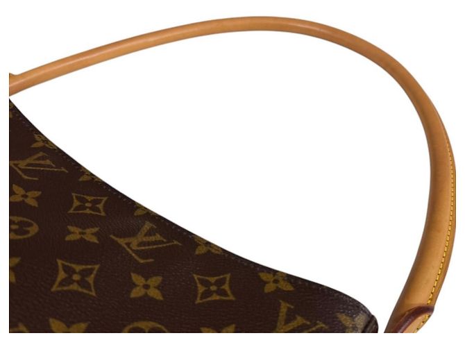 Borsa a tracolla Louis Vuitton Looping GM Monogram Marrone - vista 12