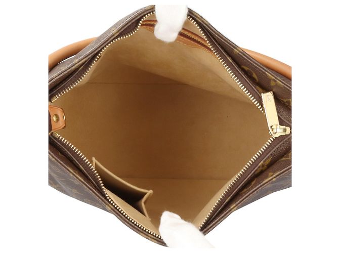Borsa a tracolla Louis Vuitton Looping GM Monogram Marrone - vista 6