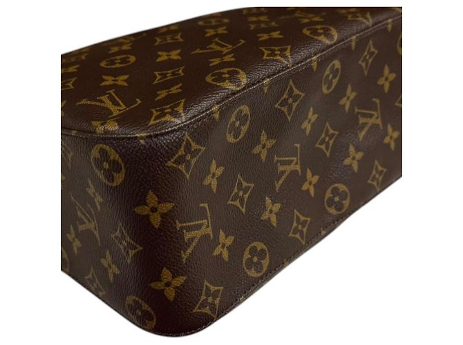 Borsa a tracolla Louis Vuitton Looping GM Monogram Marrone - vista 9