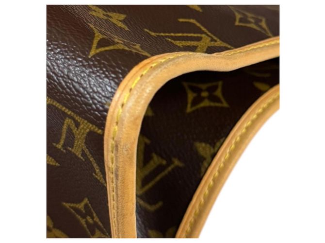 Borsa a tracolla Louis Vuitton Popincourt O Monogram Marrone - vista 12